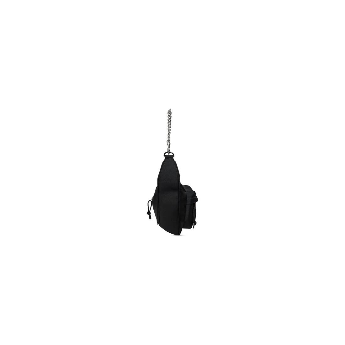 Raver Medium Bag With Chain in Black - 5