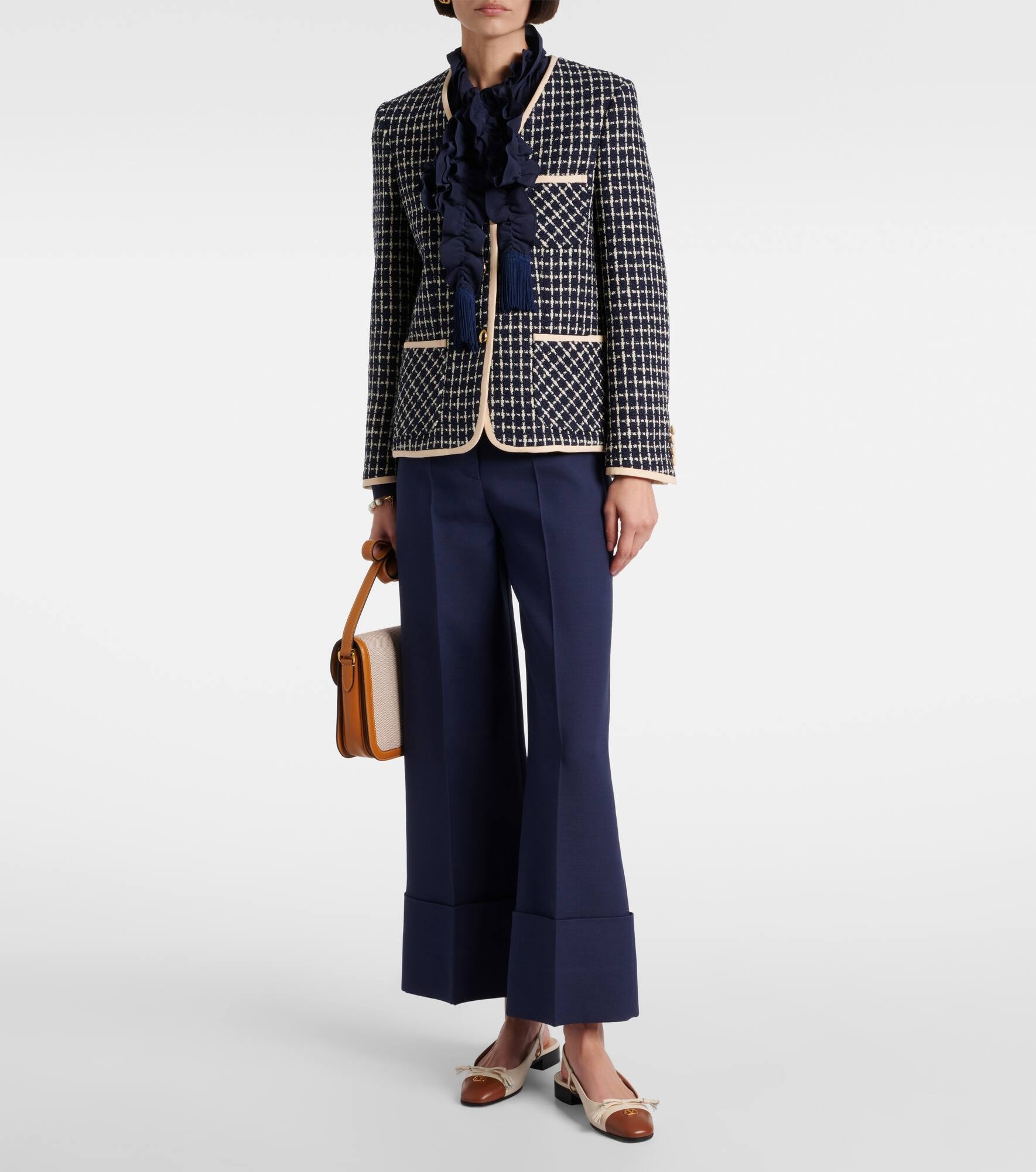Wool and cotton-blend bouclé jacket - 2