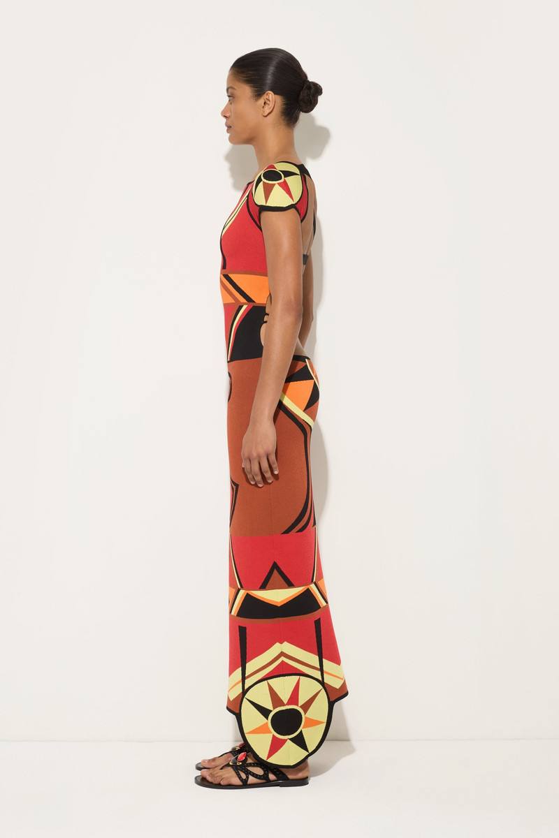 BONGO PRINT FITTED DRESS 3