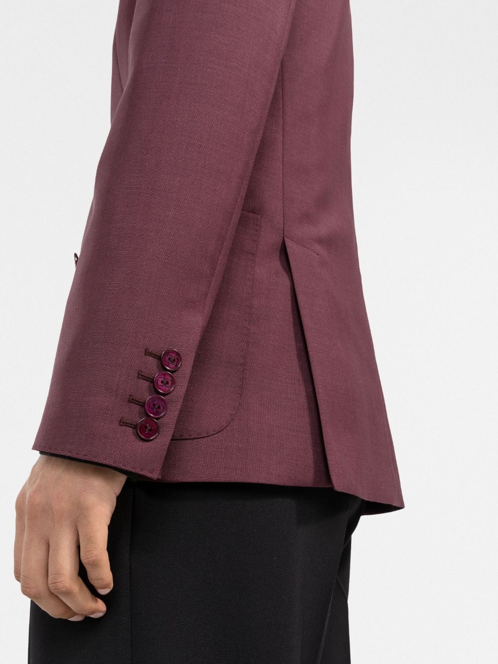 tailored double-breasted blazer - 5