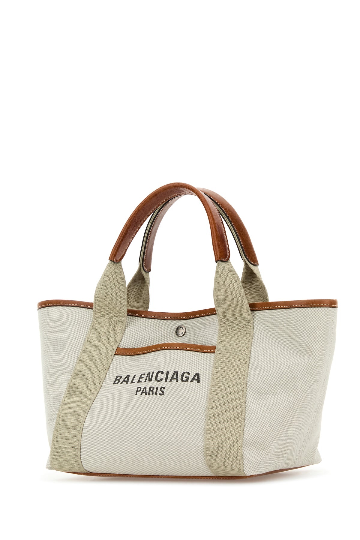 Sand canvas small Biarritz shopping bag - 2