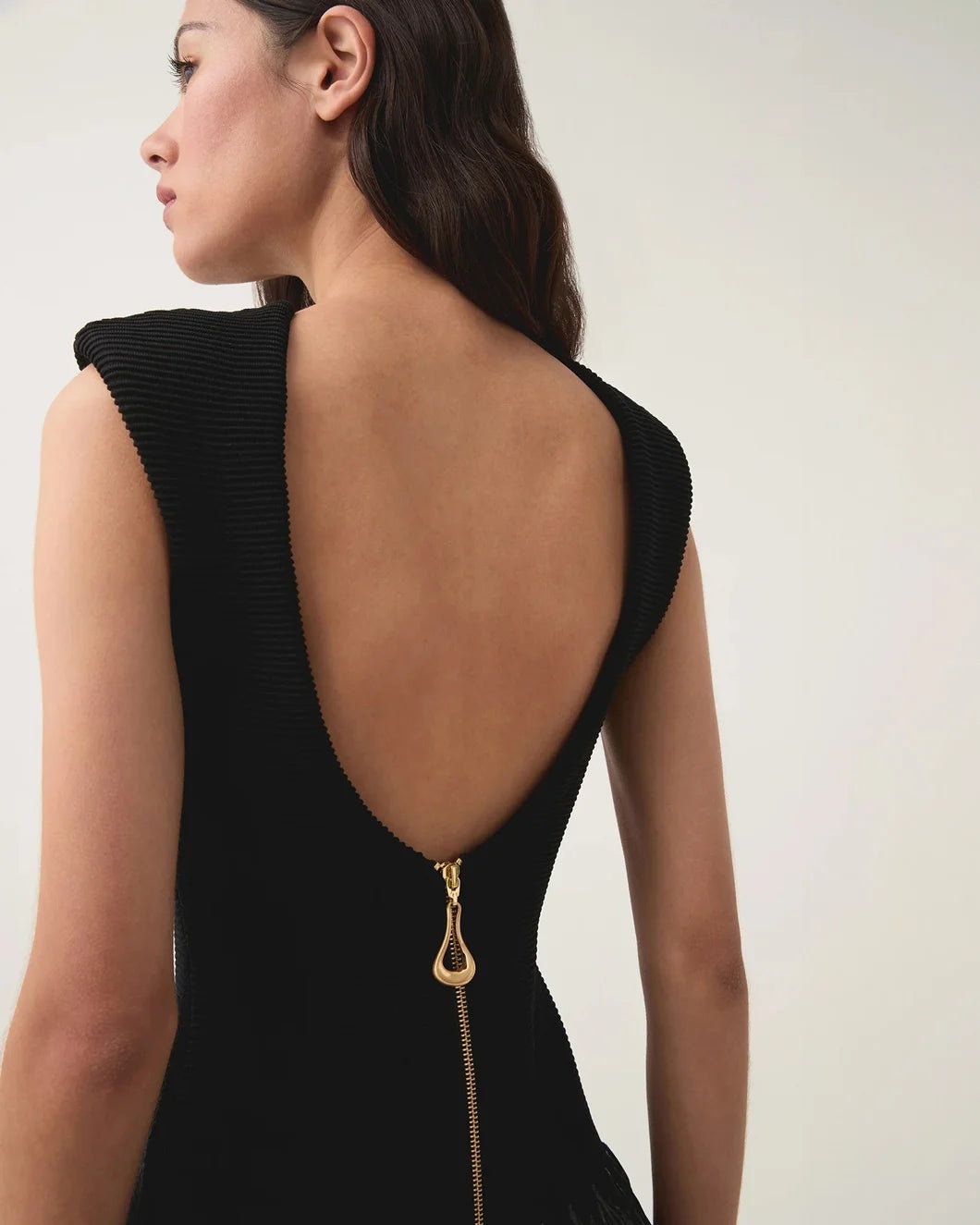 RUSHES RAFFIA KNIT MINI DRESS - 6