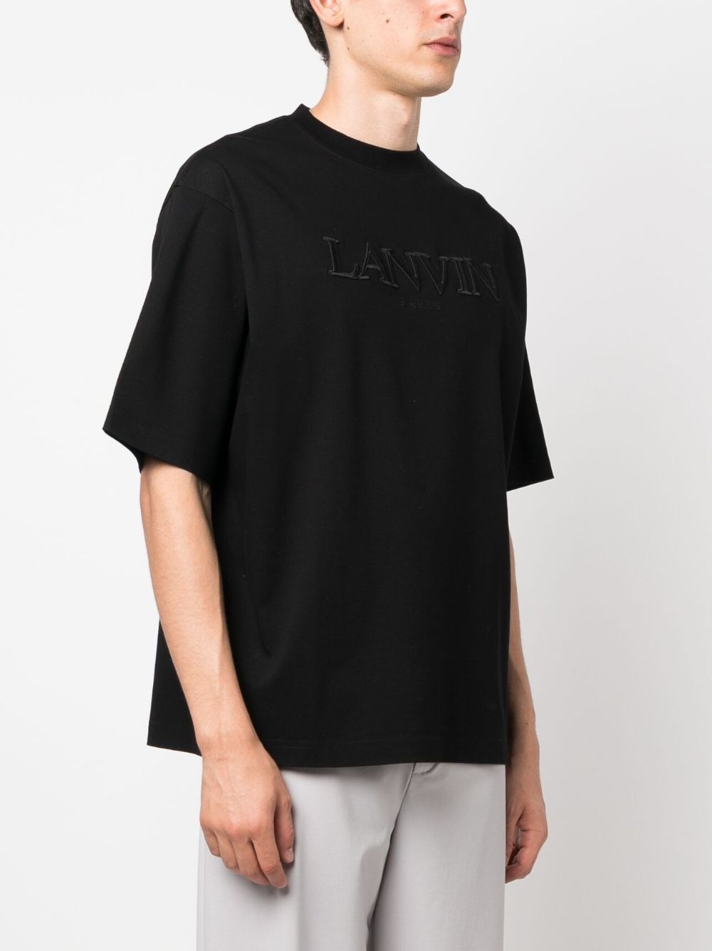logo-appliqué cotton T-shirt - 3