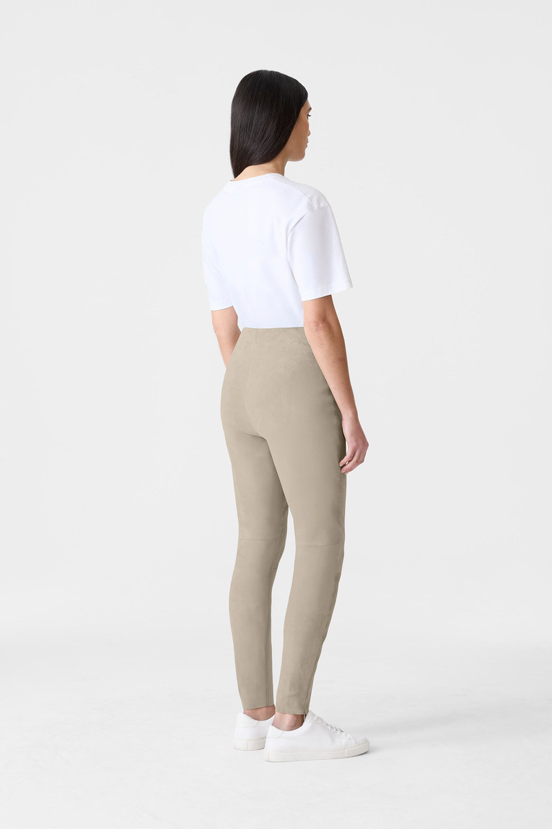 NAVI-SU Fitted Lamb Suede Legging 4