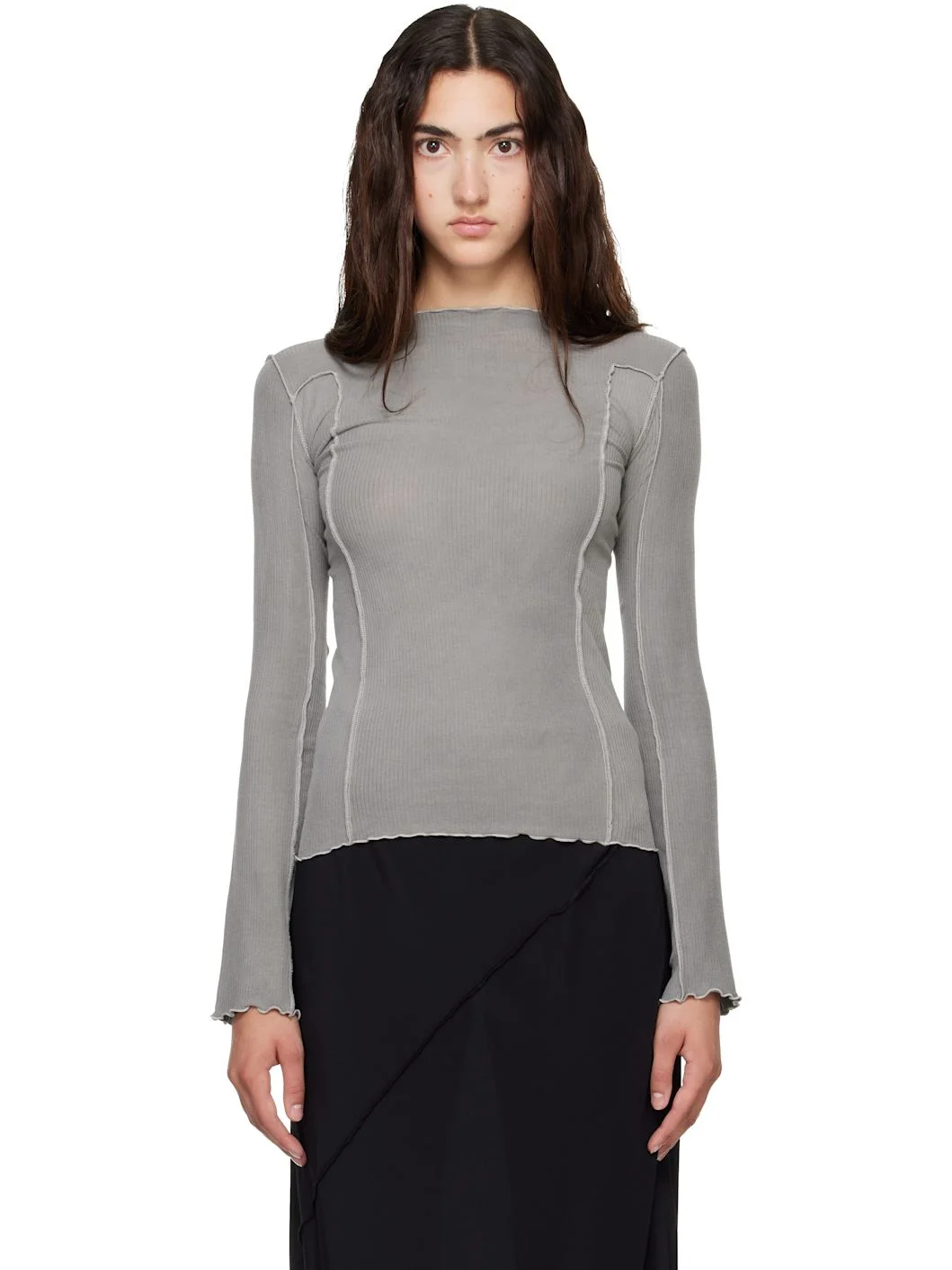 Gray Omato Long Sleeve T-shirt - 1