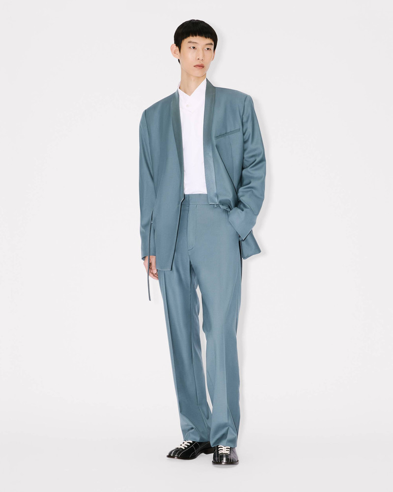 KENZO Straight tailored pants in virgin wool outlook