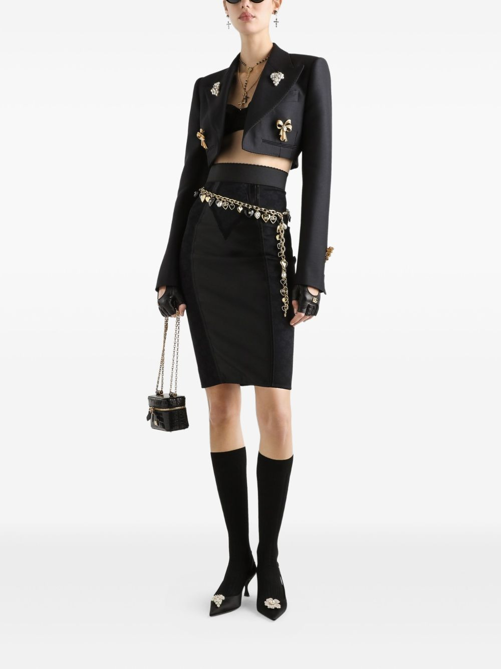 cropped blazer - 2