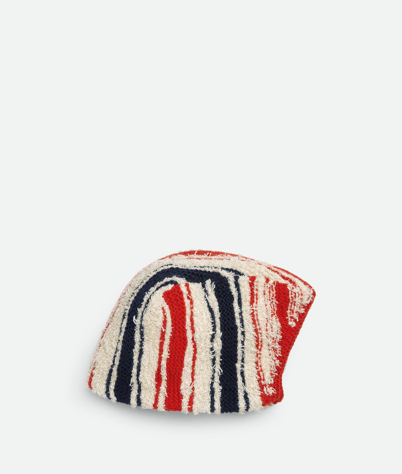 Bottega Veneta Striped Wool And Cashmere Hat outlook