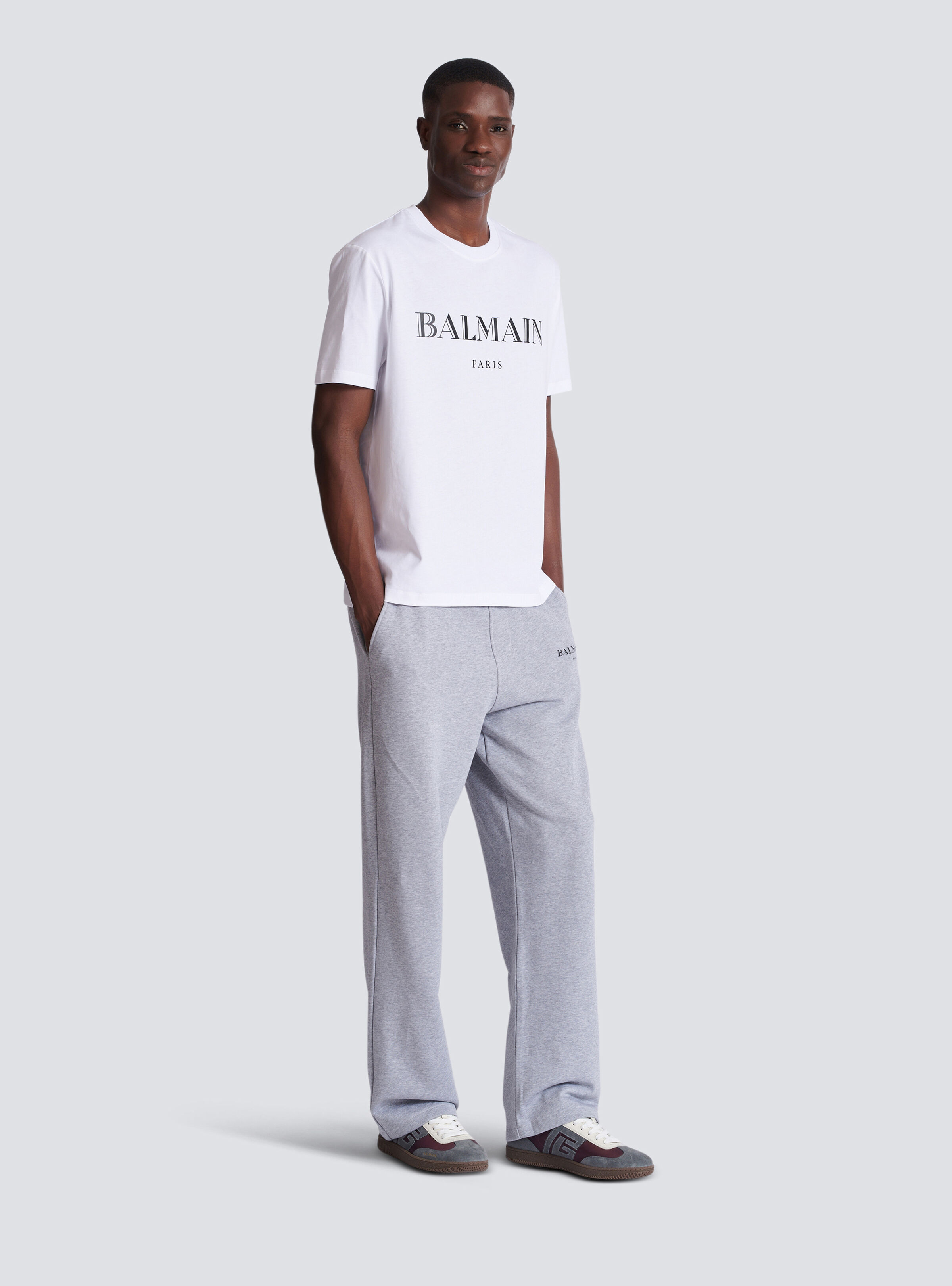 T-shirt with Balmain print - 3
