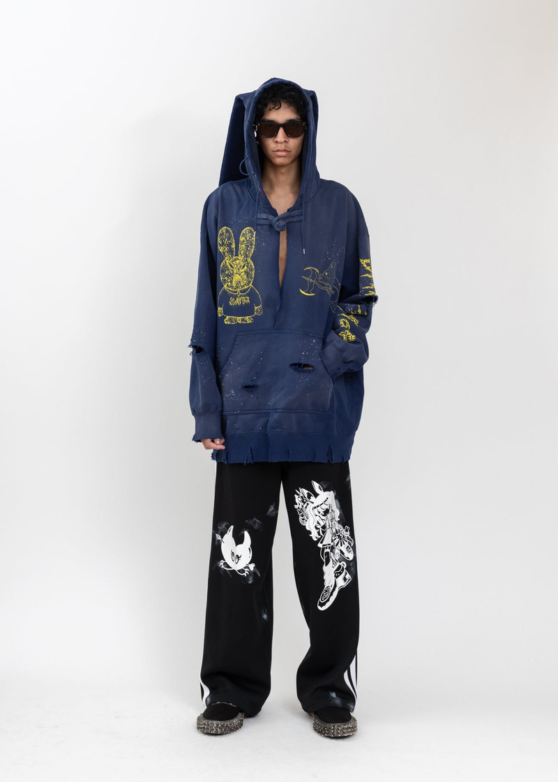 KIDILL Black Cyber Punk Track Pants outlook