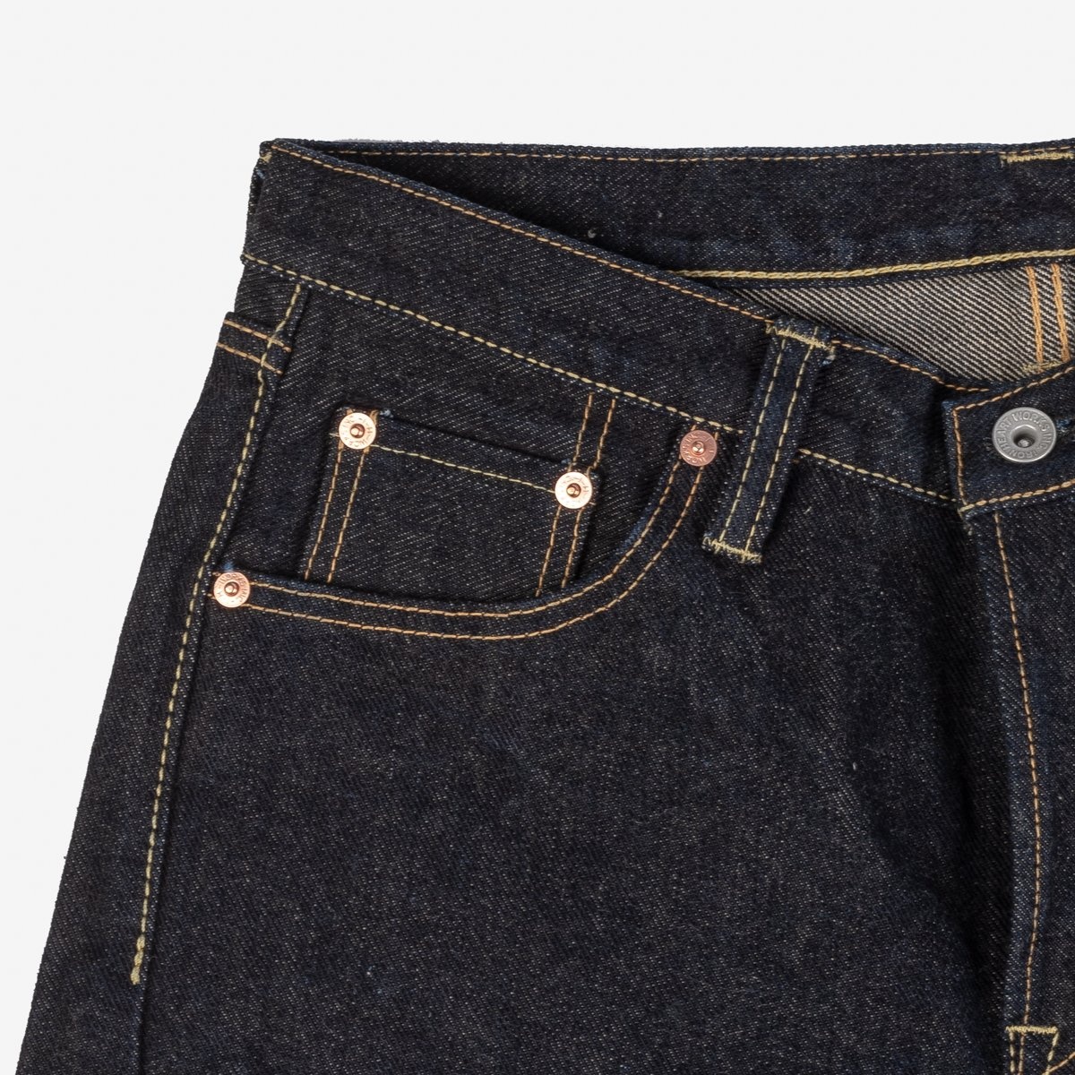 IH-555S-19L 19oz Left Hand Twill Selvedge Denim Super Slim Cut Jeans - Indigo - 6