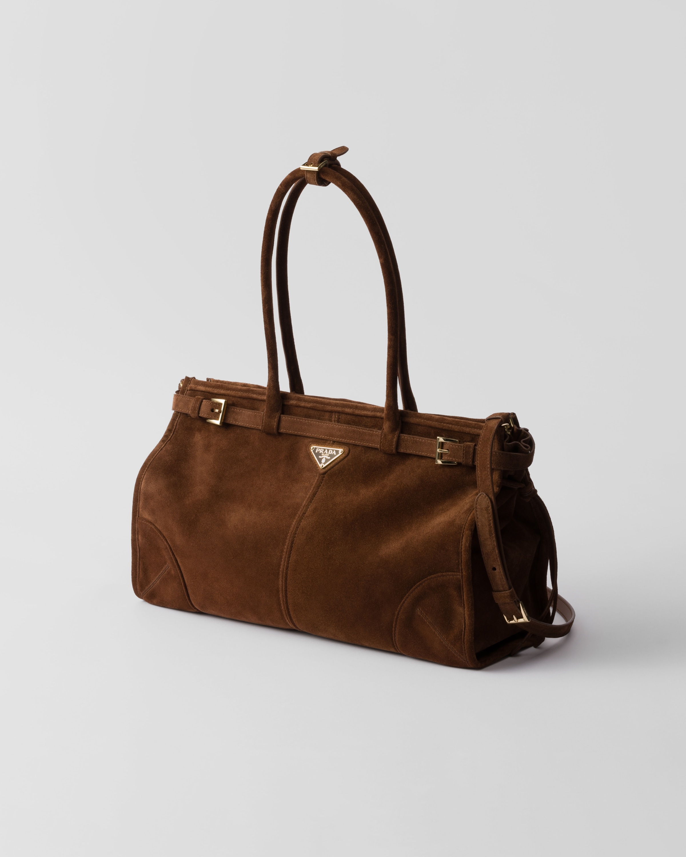 Large suede handbag - 3