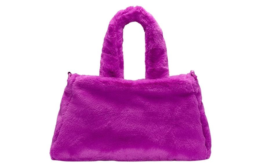 Nike NSW Faux Fur Tote Bag 'Vivid Purple Black' DQ5804-551 - 2