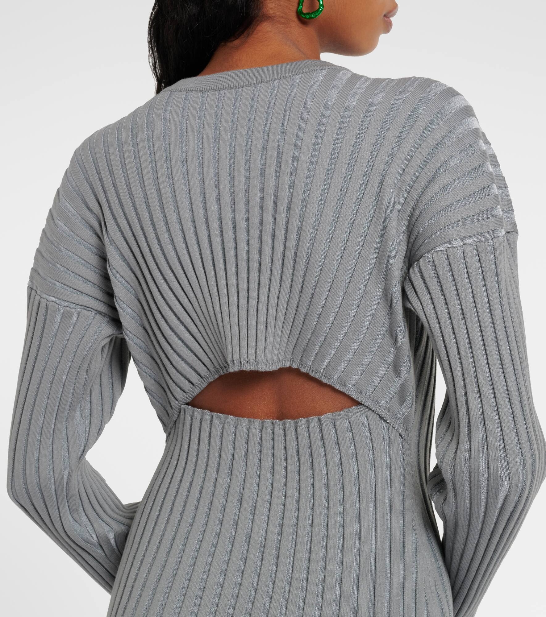 Ribbed-knit maxi dress - 6