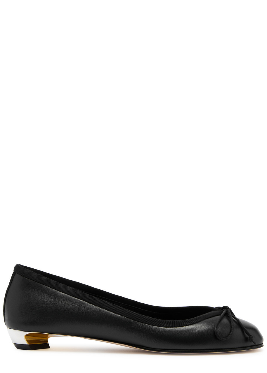 Alexander Mcqueen Armadillo 20 Leather Ballet Pumps - 1
