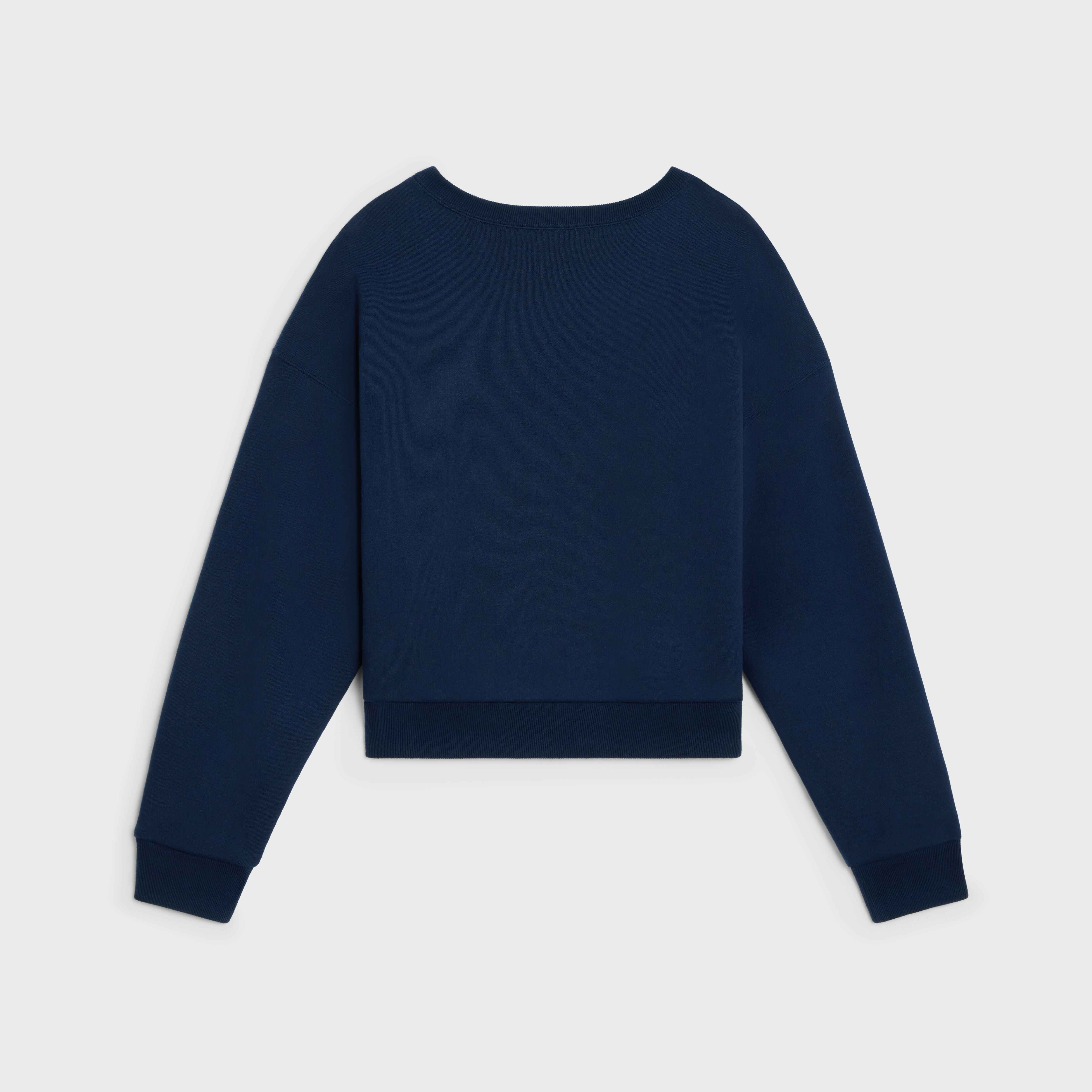 celine paris 16 sweatshirt in cotton fleece - 2