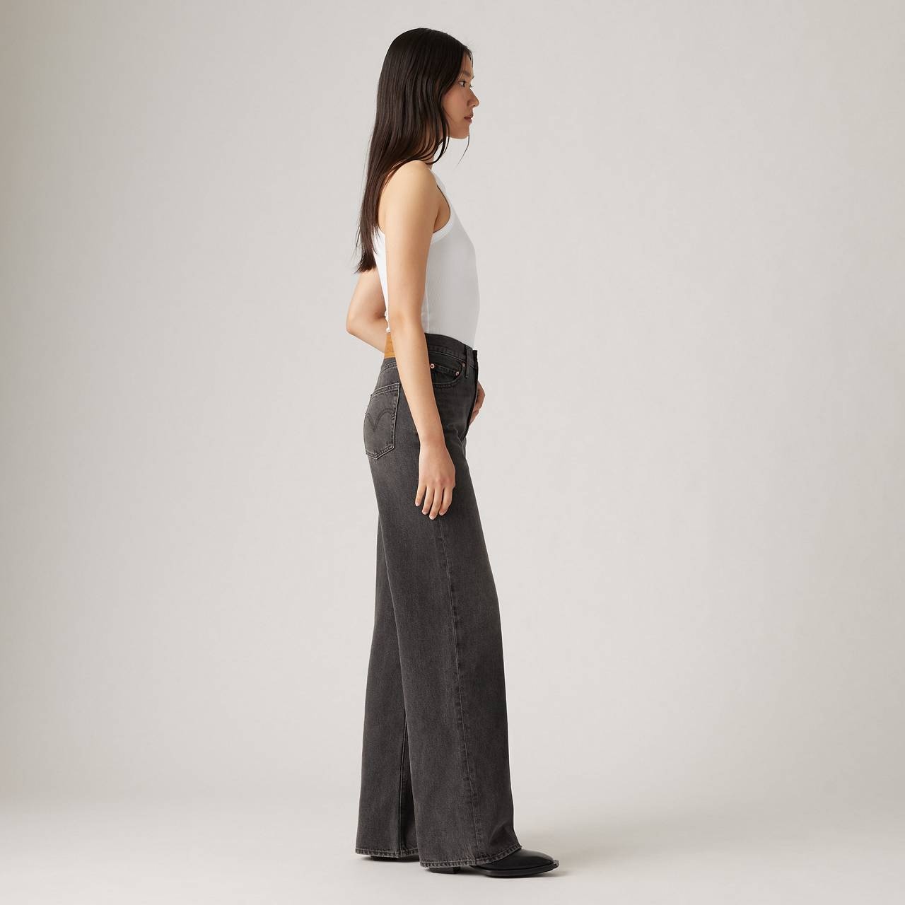 RIBCAGE WIDE LEG WOMEN'S JEANS - 6