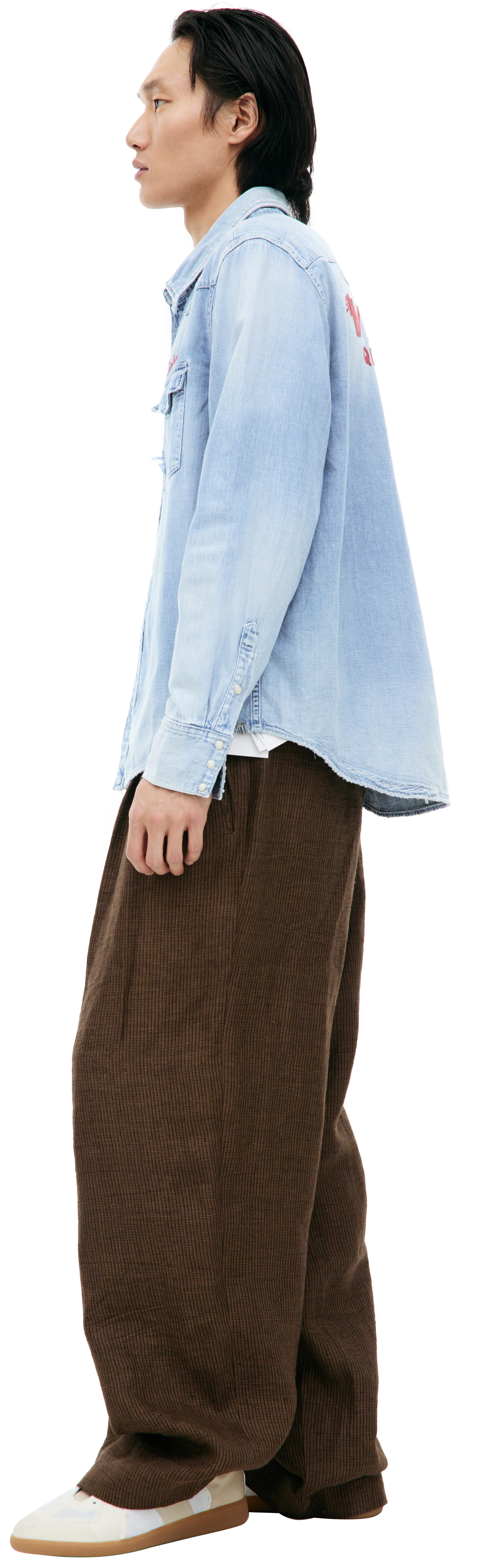 LOGO DENIM SHIRT - 2