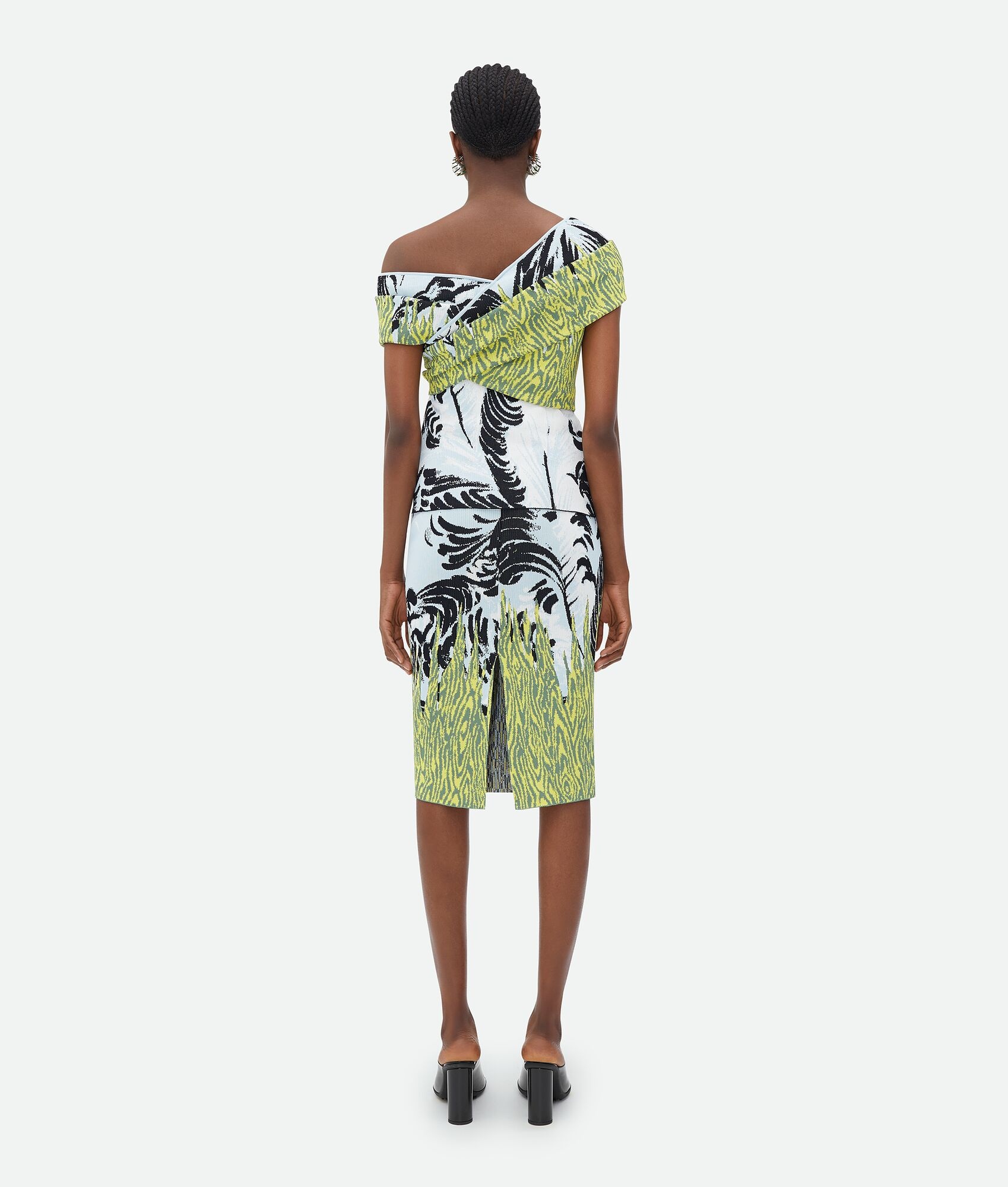 Graphic Viscose Jacquard Top - 3