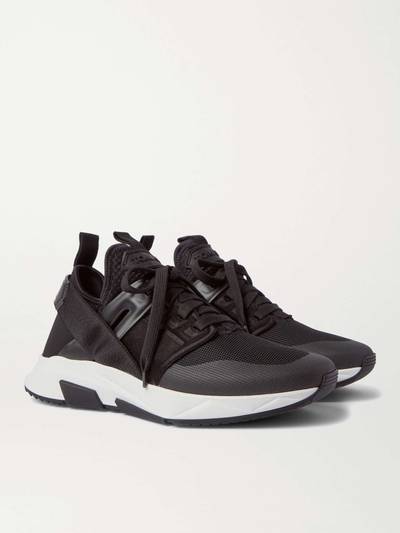 TOM FORD Jago Neoprene, Mesh and Nylon Sneakers outlook