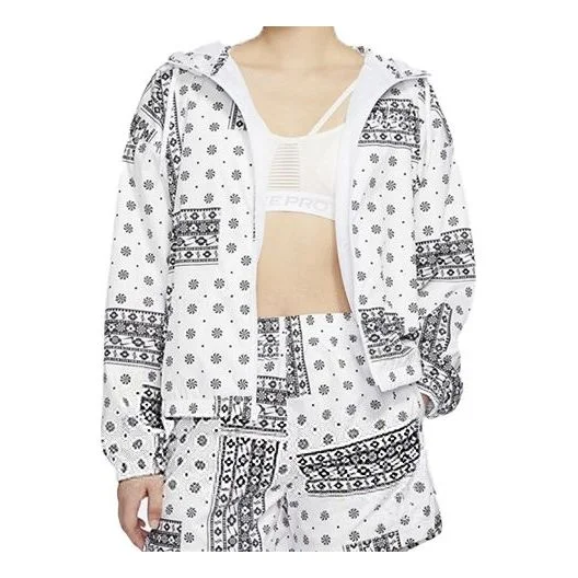 (WMNS) Nike Sportswear Heritage Jacket White CU5893-100 - 1