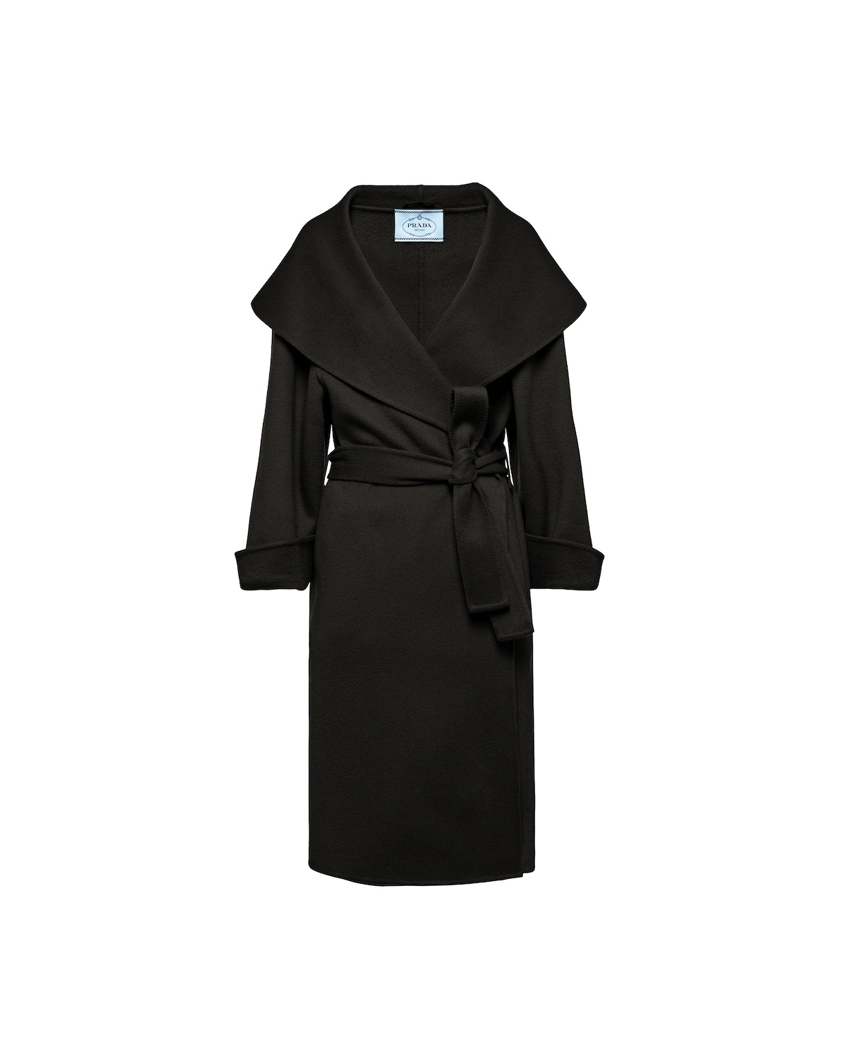 Single-breasted cashmere velour coat - 1
