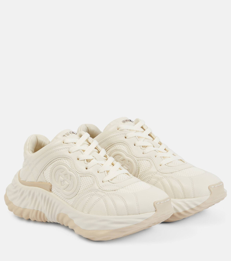 Interlocking G leather sneakers - 1