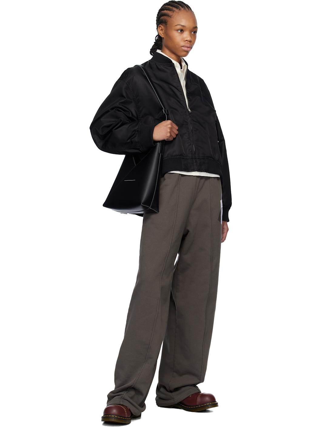 Brown Taped Logo Lounge Pants - 4