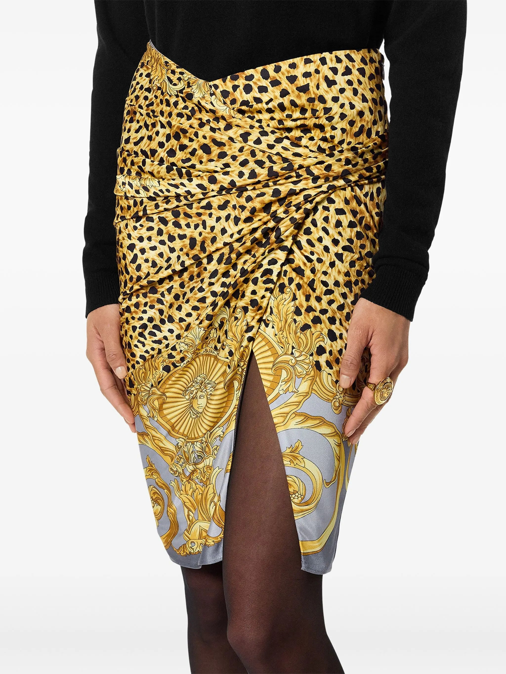 Versace  Draped Midi Skirt - 2
