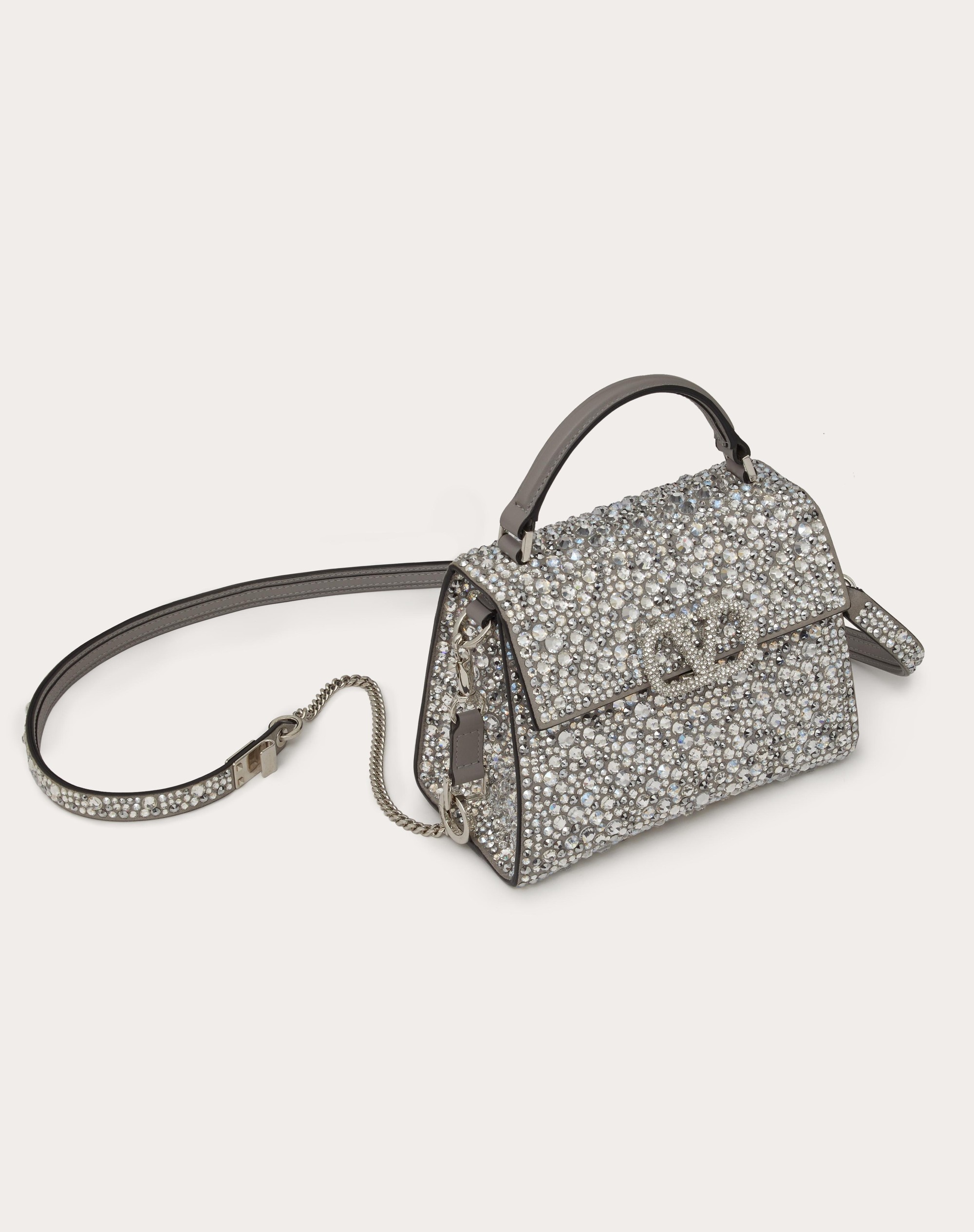MINI VSLING HANDBAG WITH SPARKLING EMBROIDERY - 5