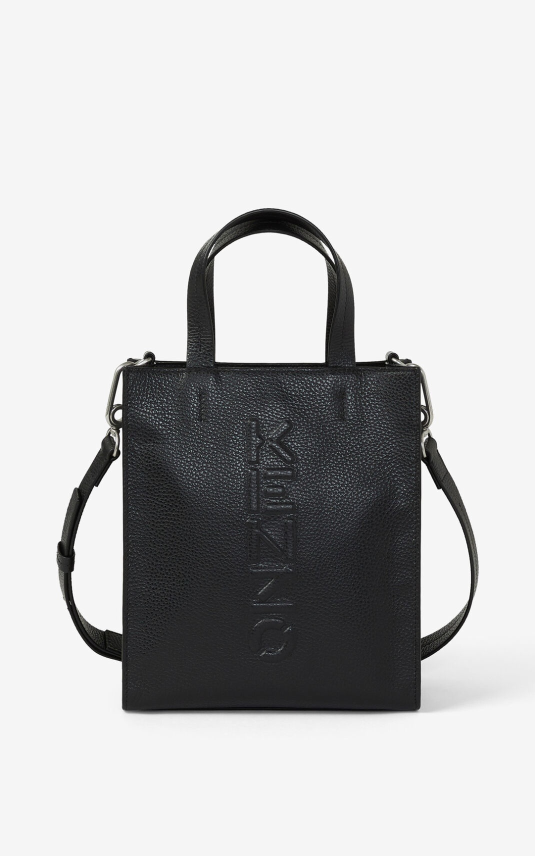 KENZO Imprint small grained leather tote bag - 1