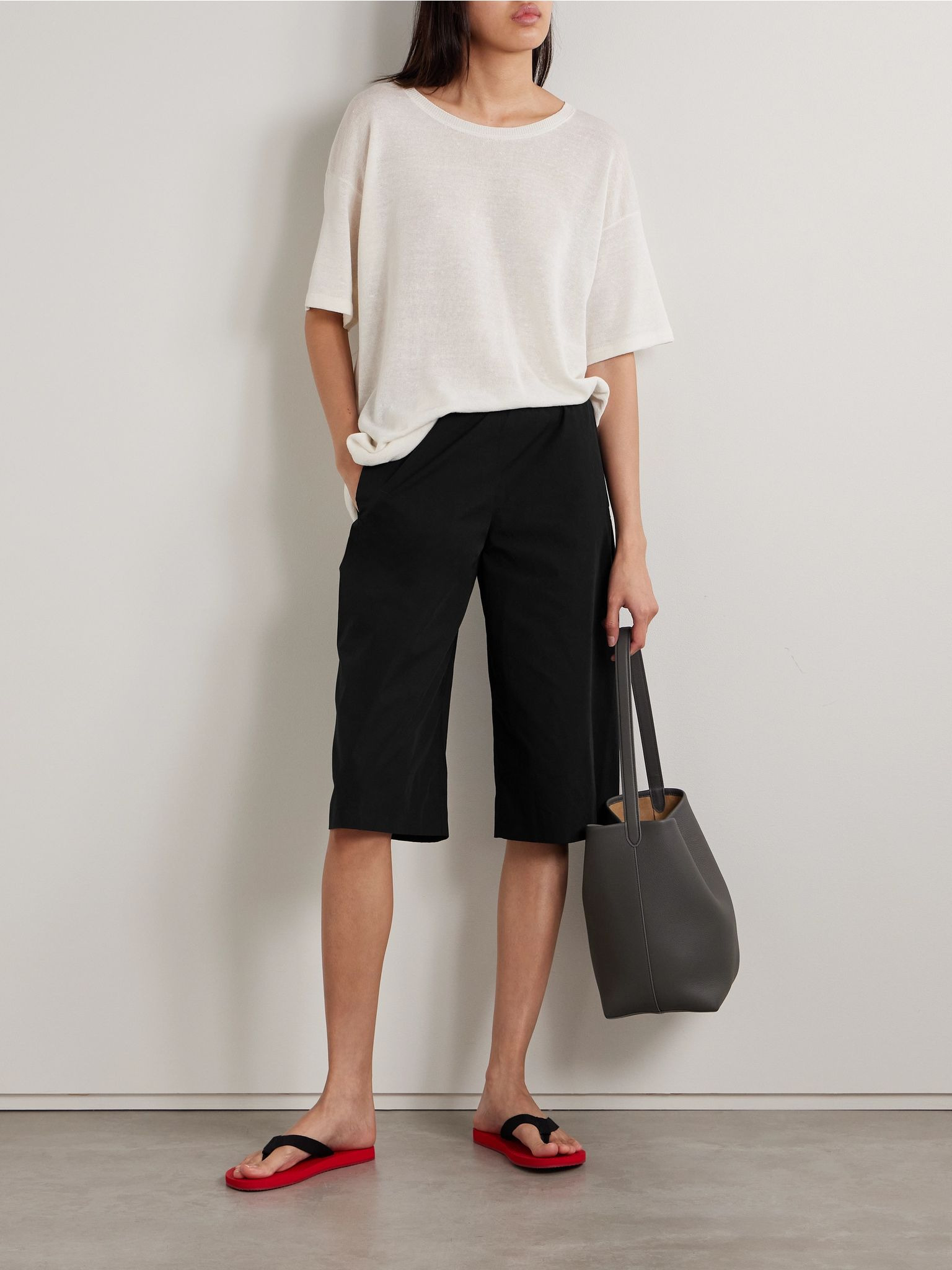 Eliot cotton-poplin shorts Black - 2