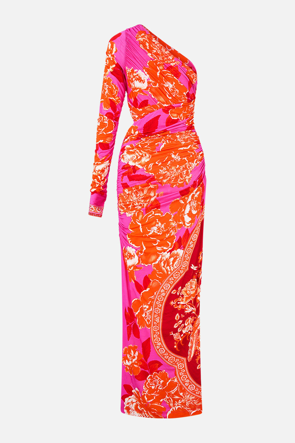ONE SHOULDER JERSEY CUT OUT DRESS - 8