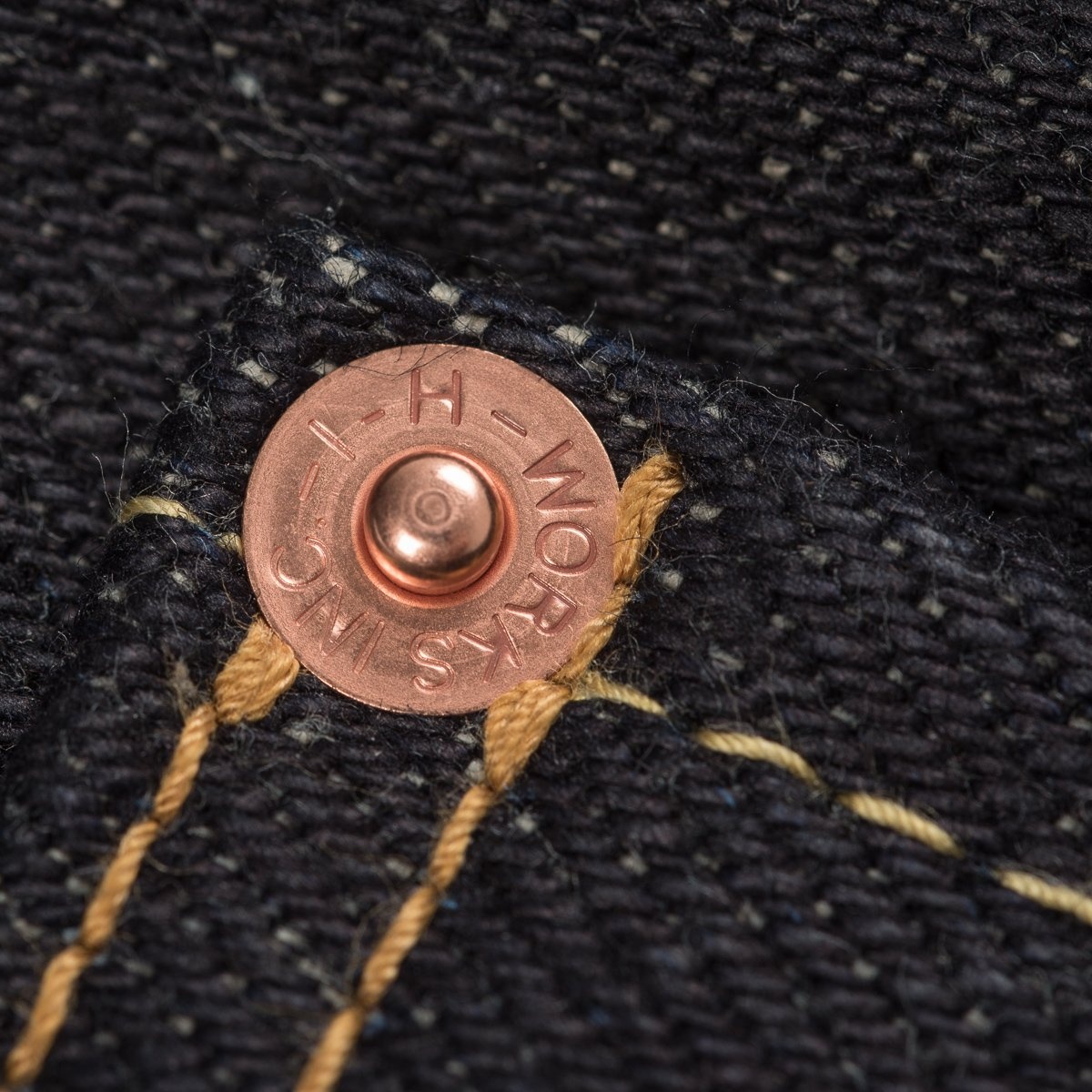 IH-777-XHS 25oz Selvedge Denim Slim Tapered Cut Jeans - Indigo - 11