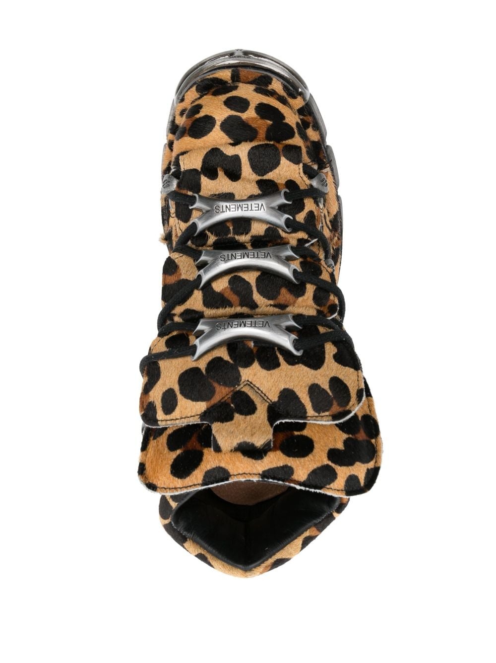 x New Rock leopard-print sneakers - 4