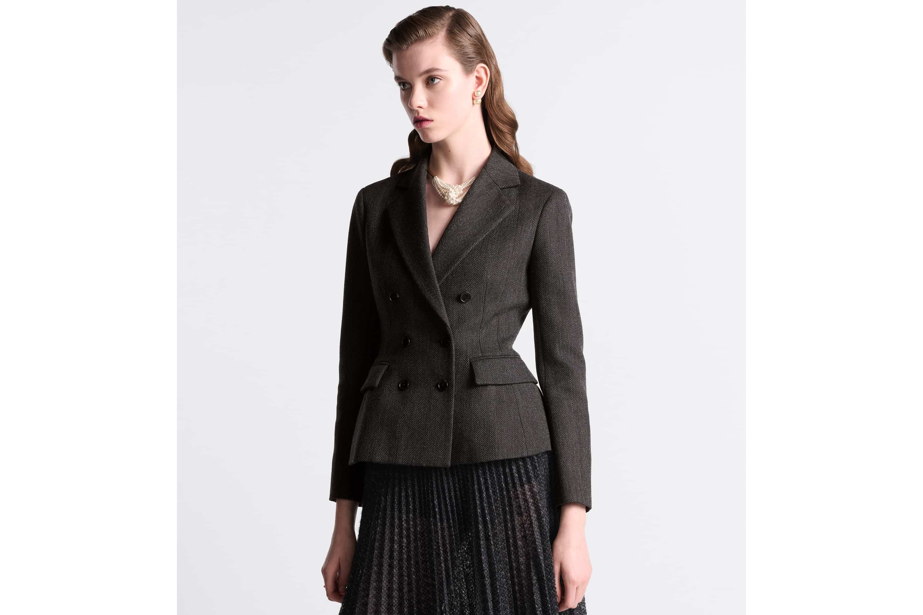 ジャケット Dior Marlene Jacket Women's Marlène in wool and mohair jacket | DIOR | 24S