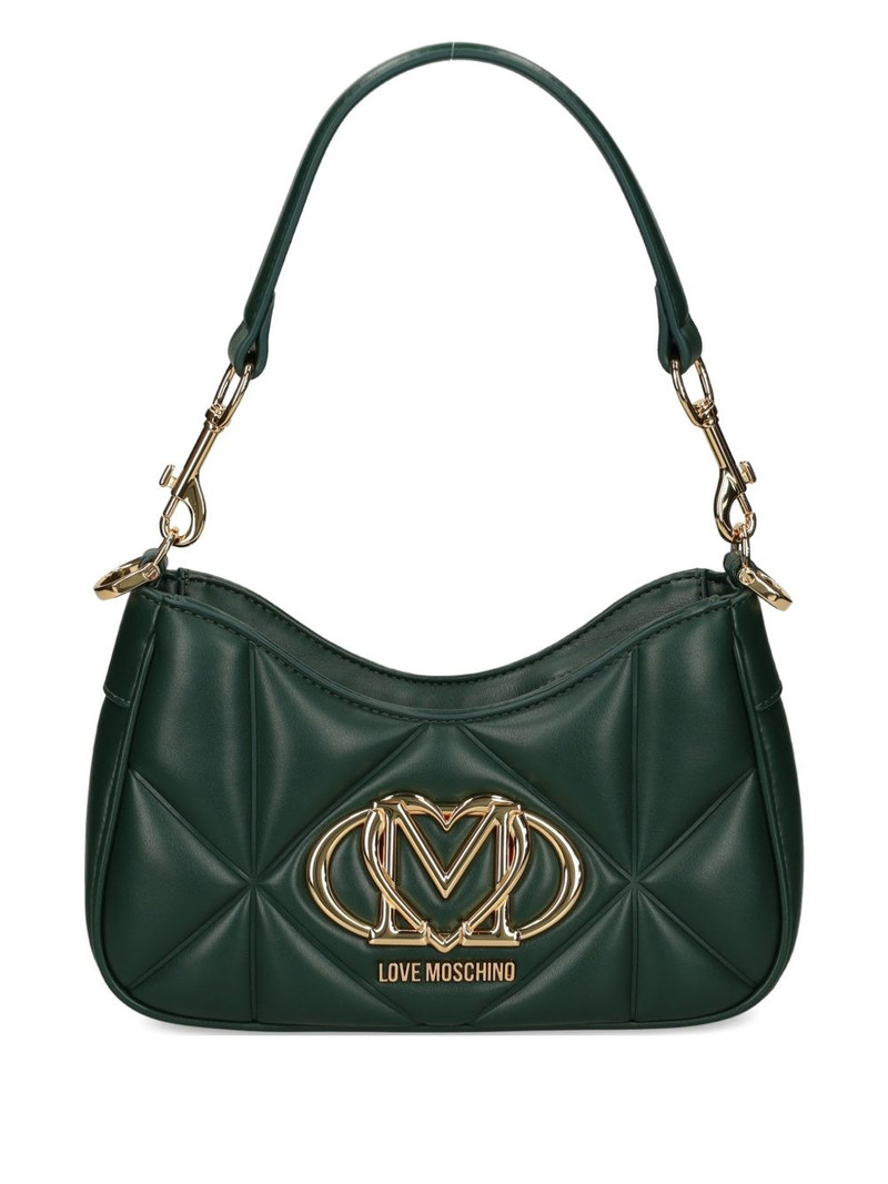 quilted logo-plaque shoulder bag 1