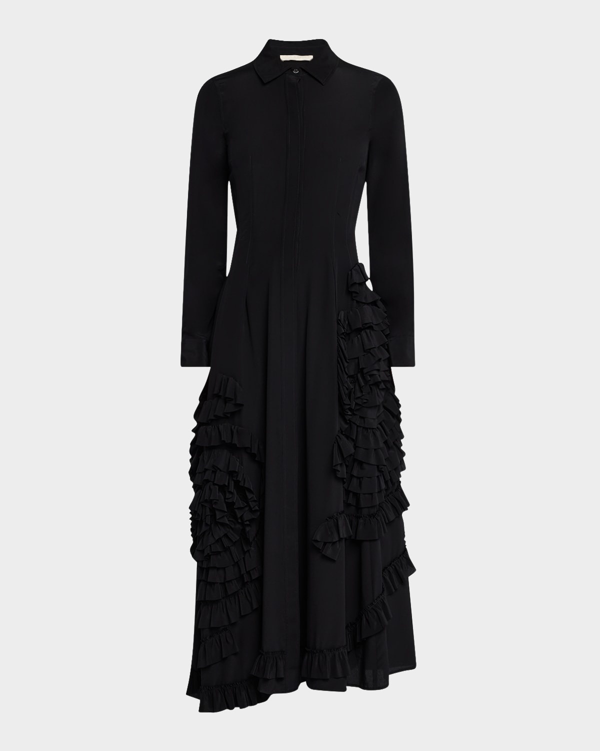 Gwen Ruffled Maxi Shirtdress - 1