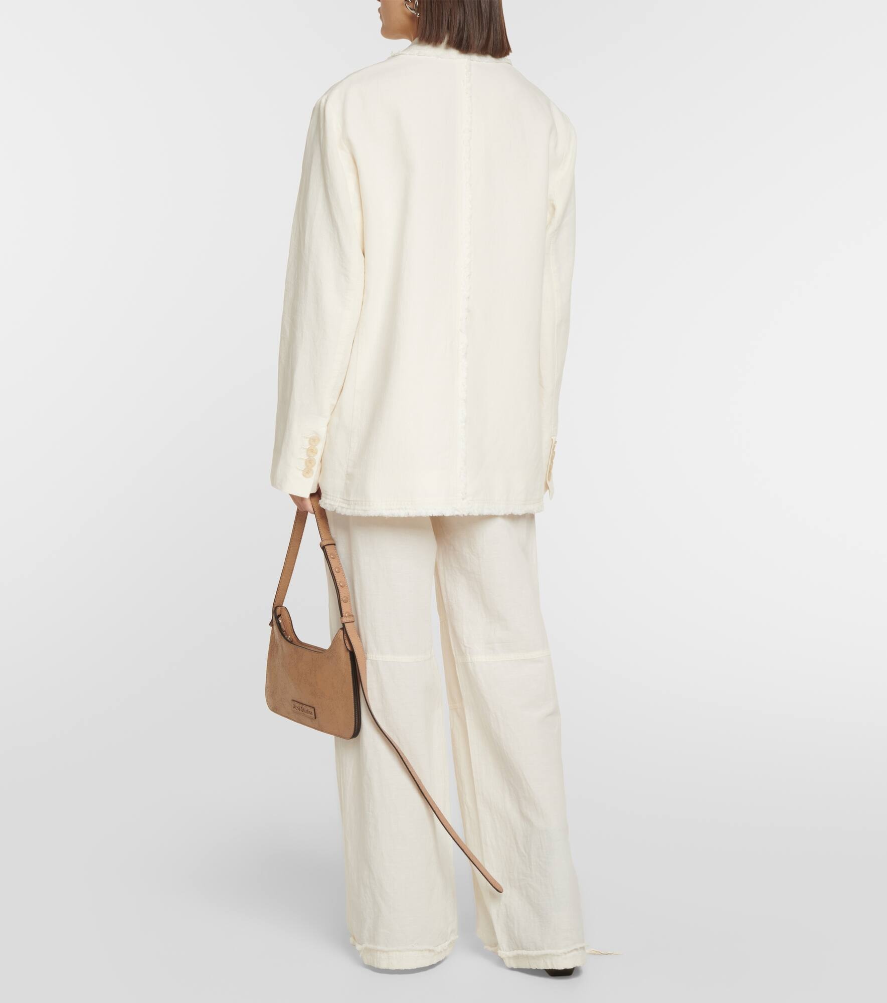 Cotton and linen blazer - 3