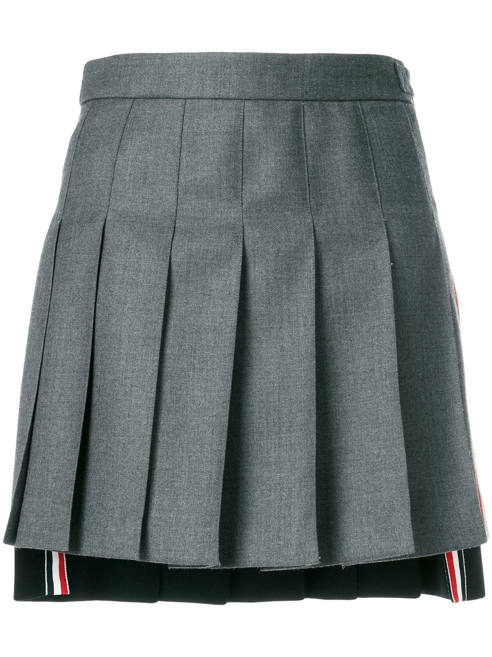 Striped Pleated Fun Mix Mini Skirt - 1