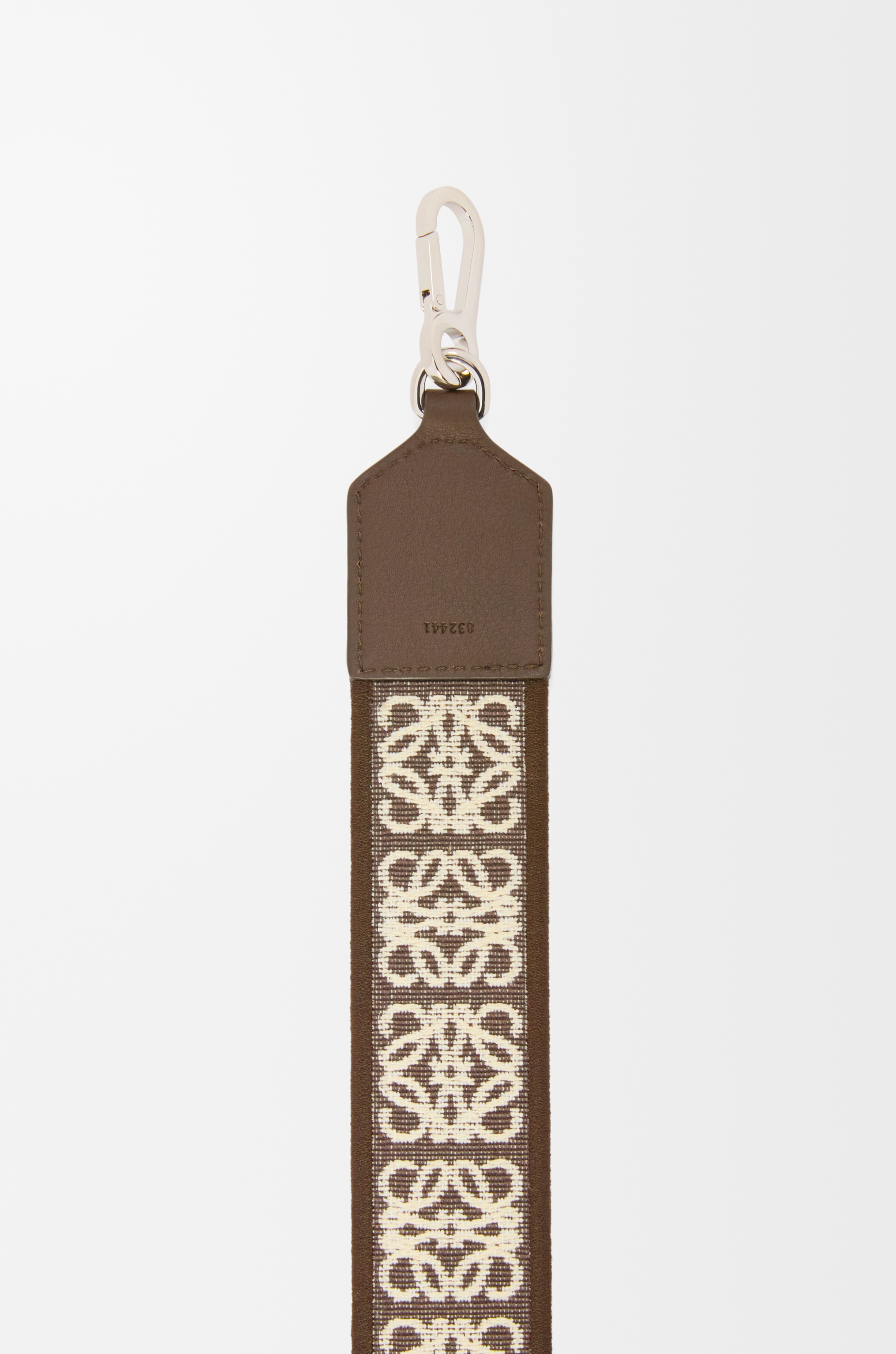 Anagram strap in jacquard and calfskin - 3