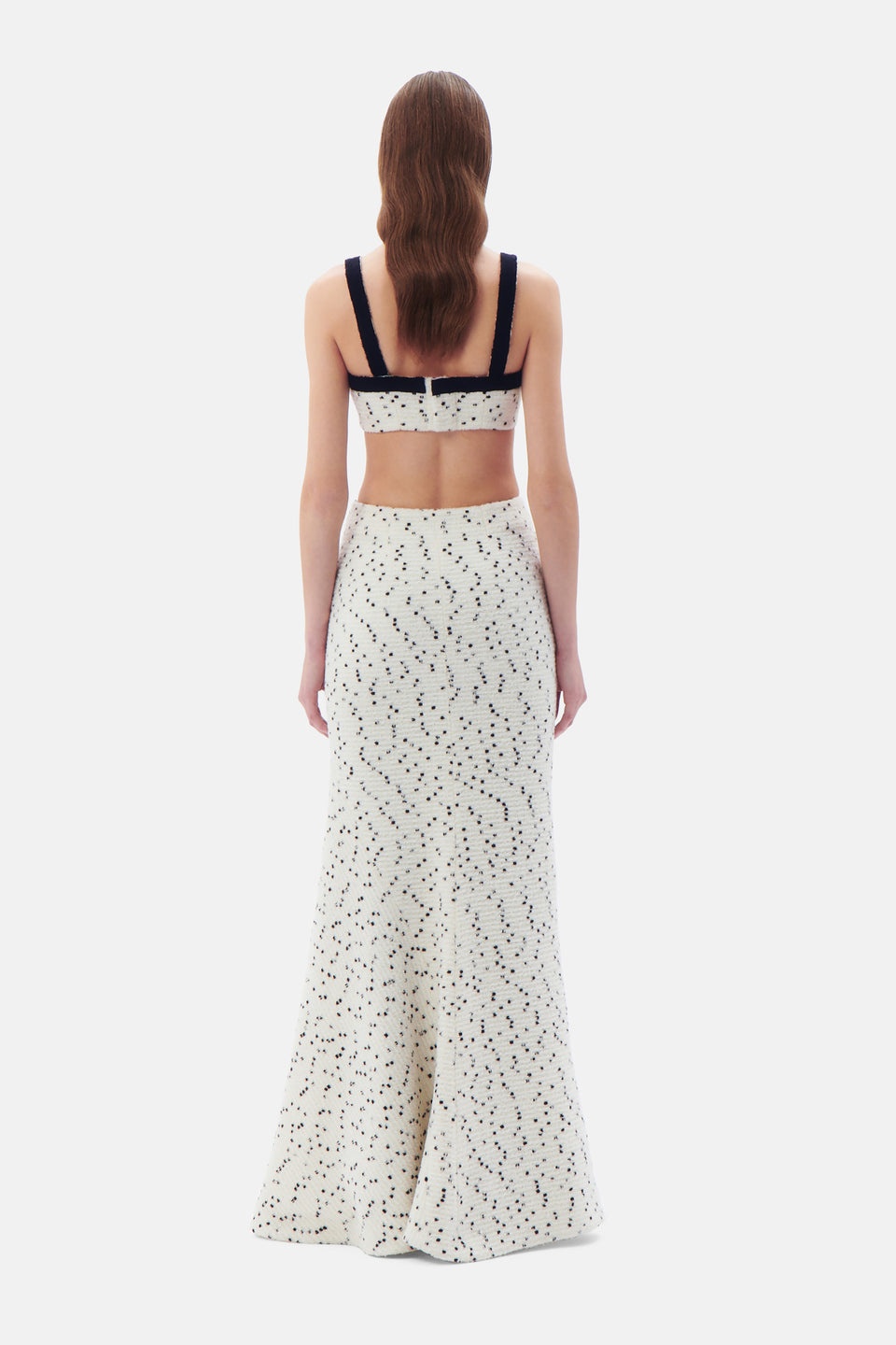 TWEED BOUCLE LONG SKIRT - 5