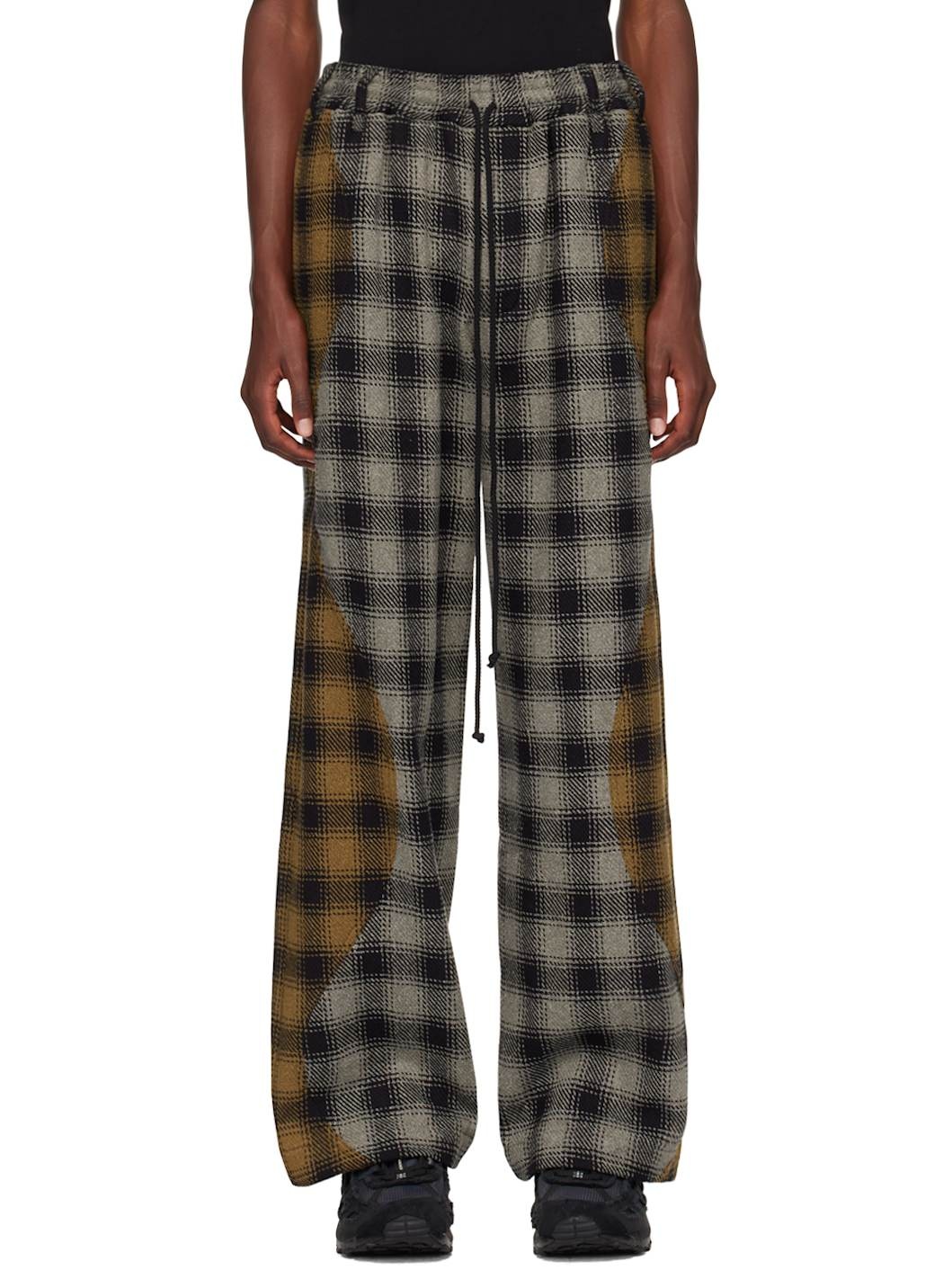 Black & Gray Relaxed Lounge Pants - 1