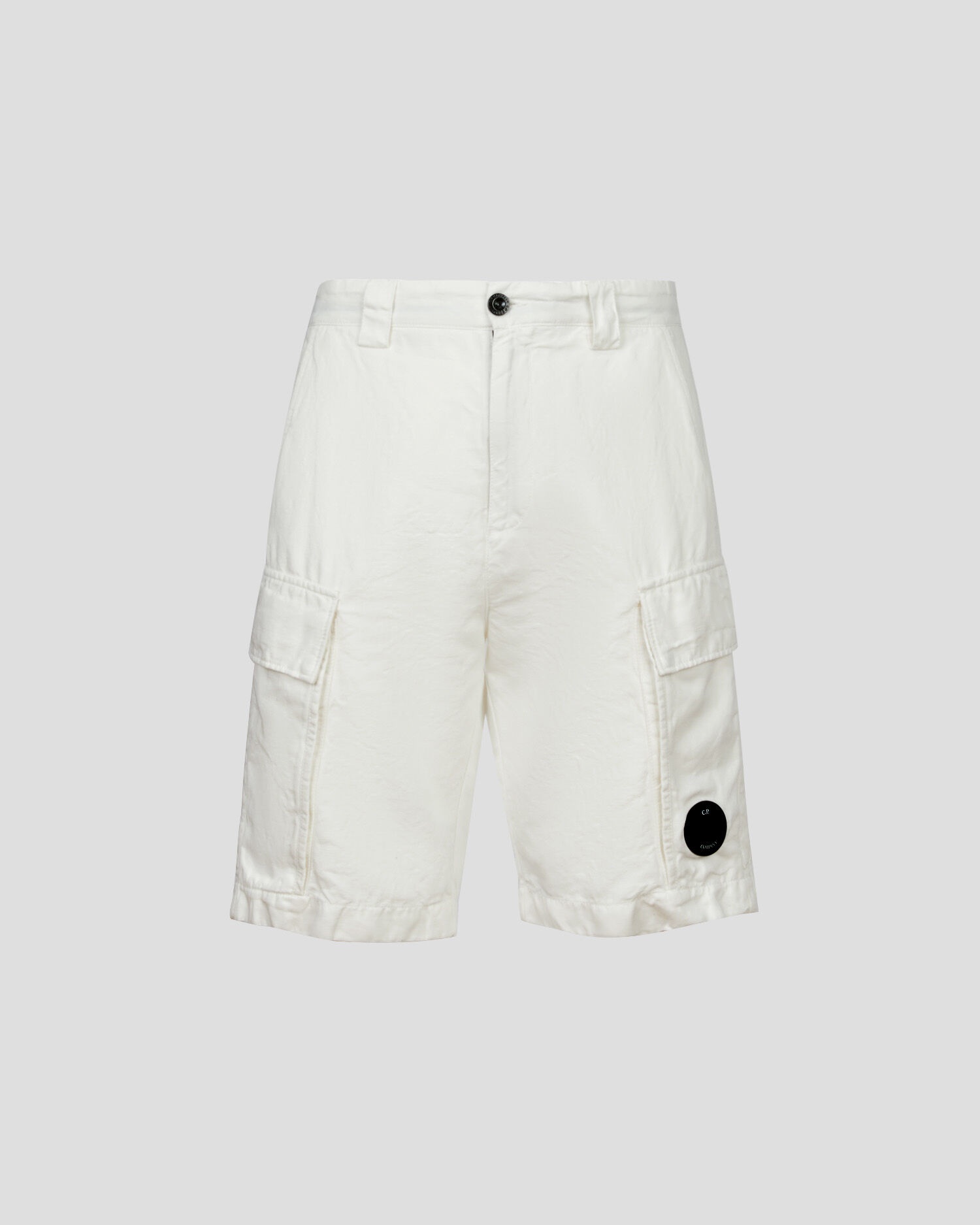 Cotton/Linen Cargo Shorts - 1