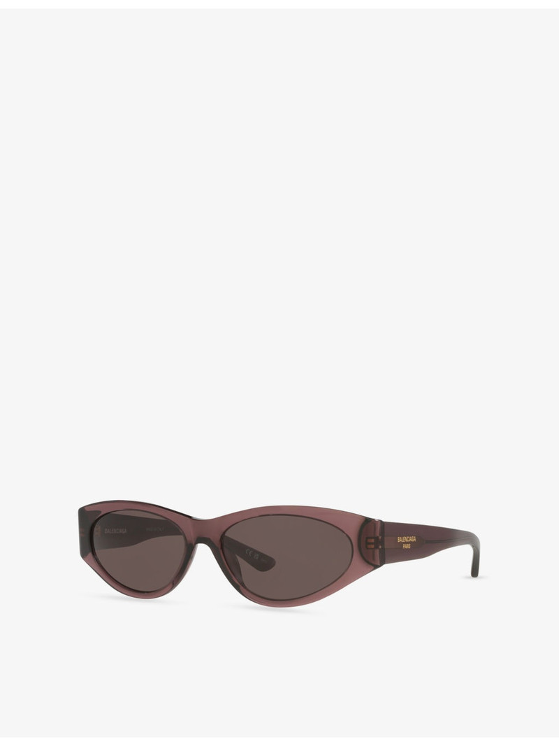 BALENCIAGA BB0367S Oval-Frame Acetate Sunglasses outlook