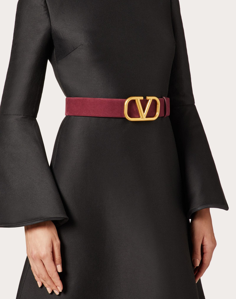 VLOGO SIGNATURE SUEDE LEATHER BELT 40 MM / 1.6 IN. 5
