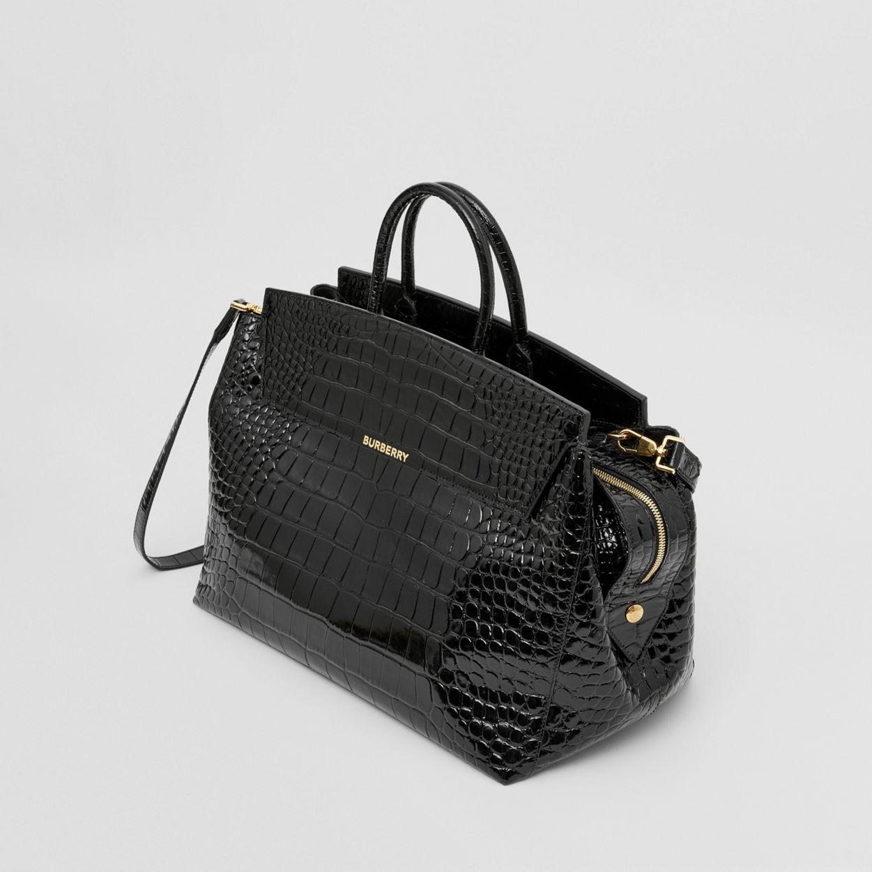 Embossed Leather Large Catherine Bag - 3