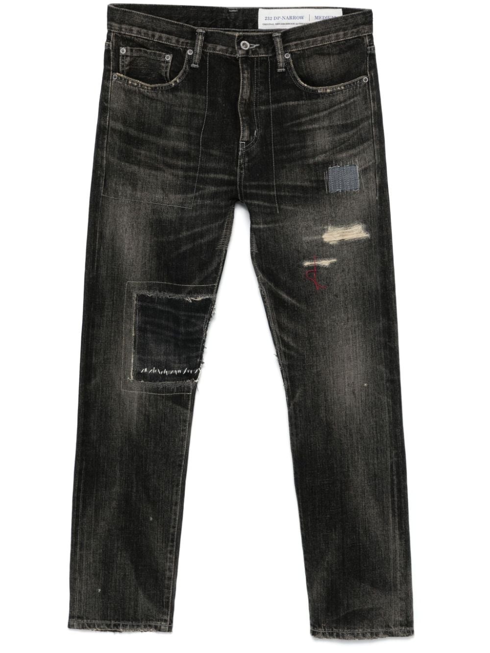 distressed jeans - 1