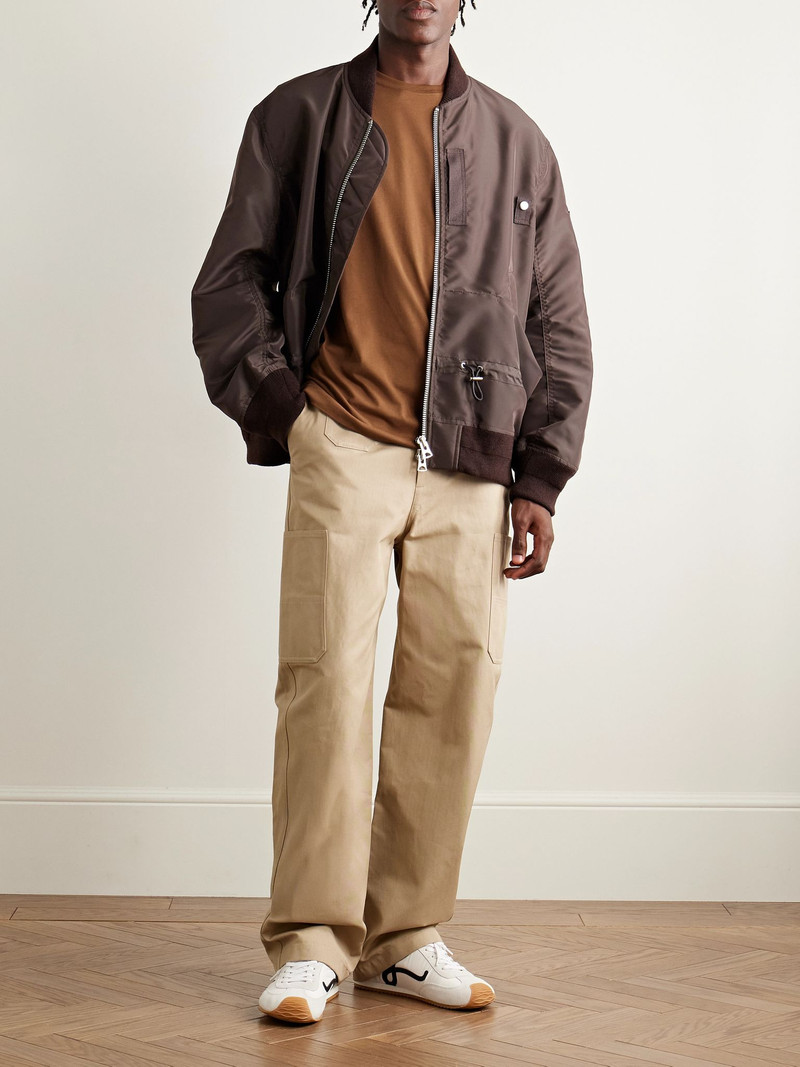 Dries Van Noten Cotton-Jersey T-Shirt Brown outlook