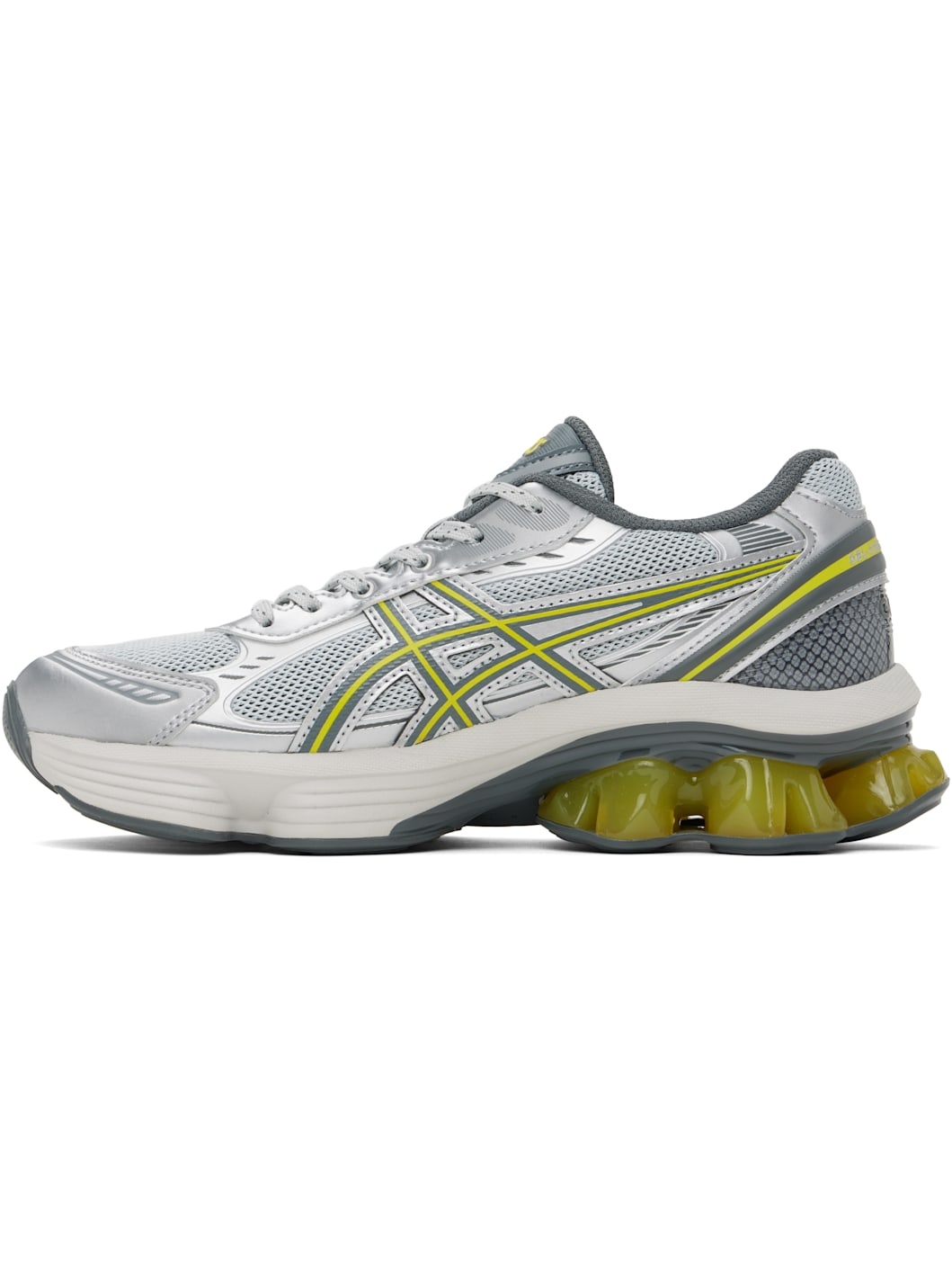 Silver & Yellow GEL-KINETIC FLUENT Sneakers - 3